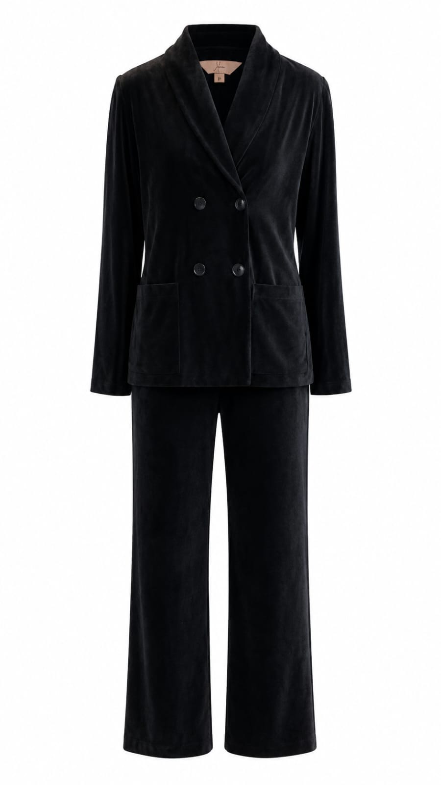 PIJAMA LONGO DEEP PLUSH 1026 PRETO