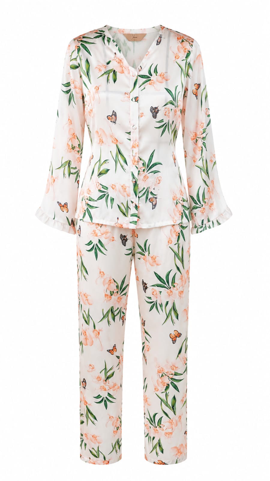 PIJAMA LONGO PHALAENOPSIS CREME