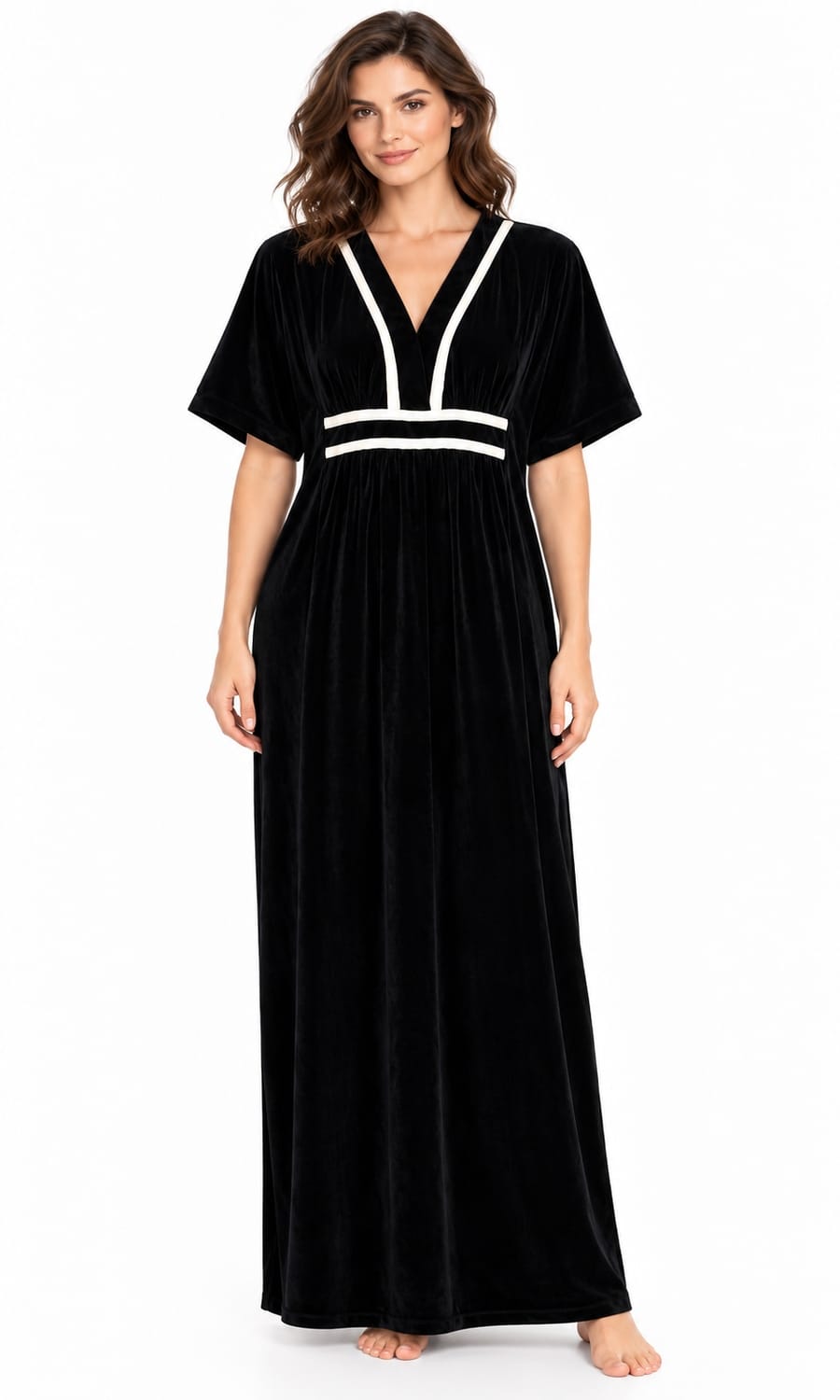 KAFTAN LONGO DEEP PRETO
