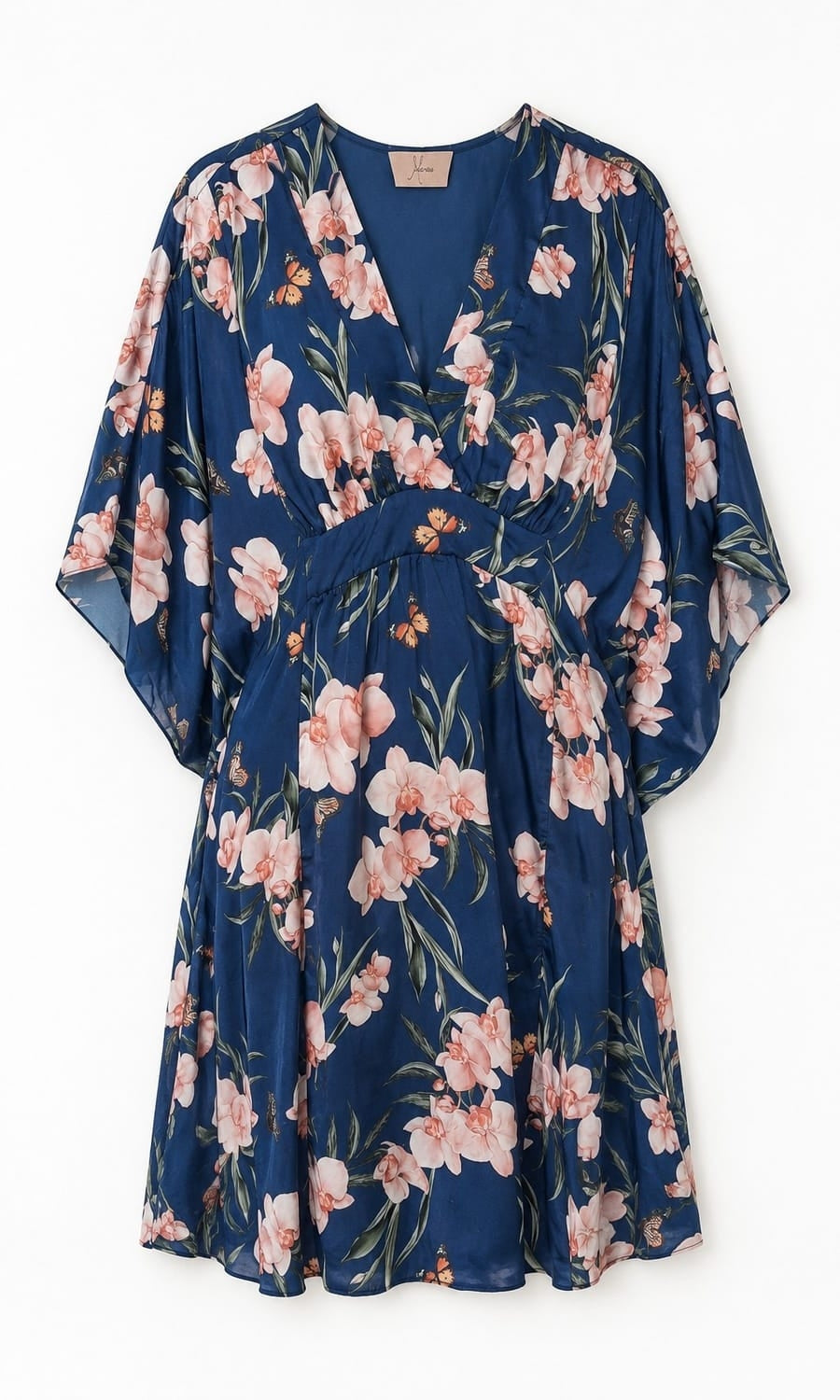 KAFTAN CURTO PHALAENOPSIS AZUL DENIN