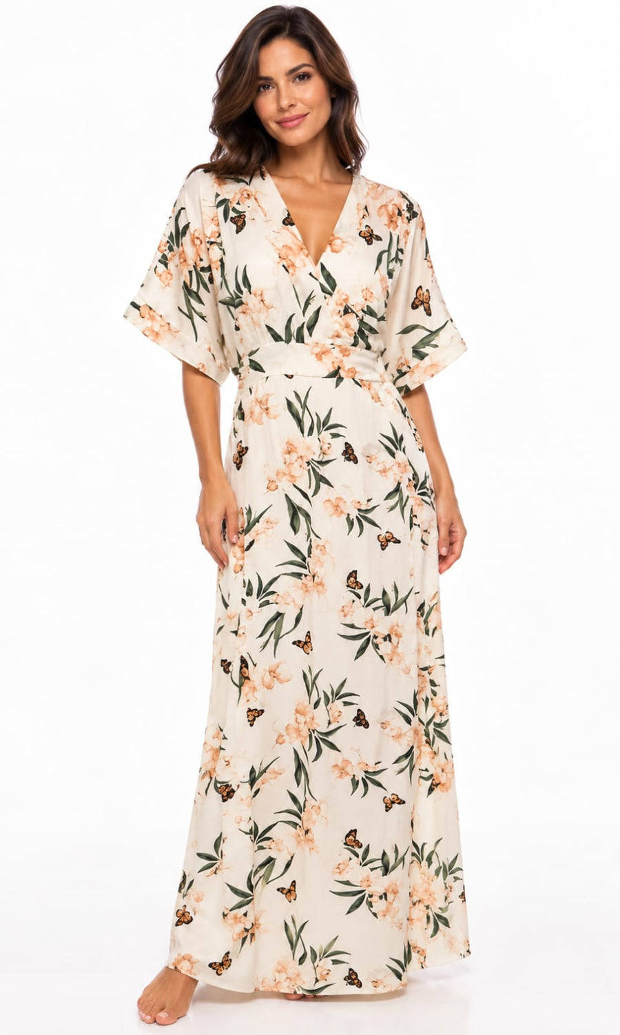 KAFTAN LONGO PHALAENOPSIS CREME
