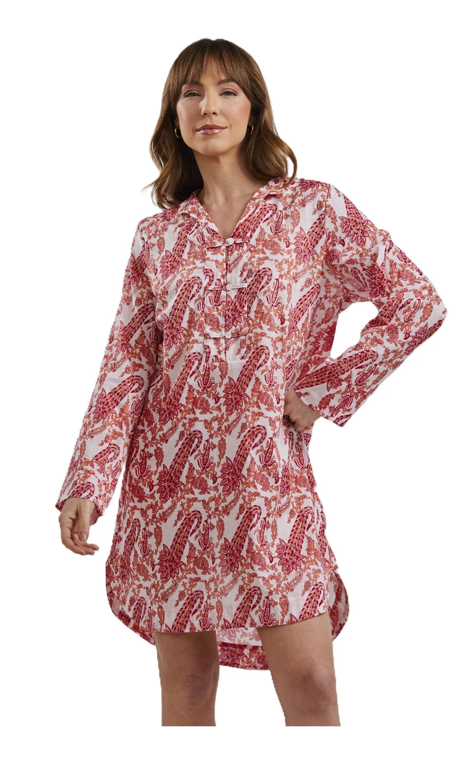 CAMISÃO CURTO CASHEMERIE VERMELHO