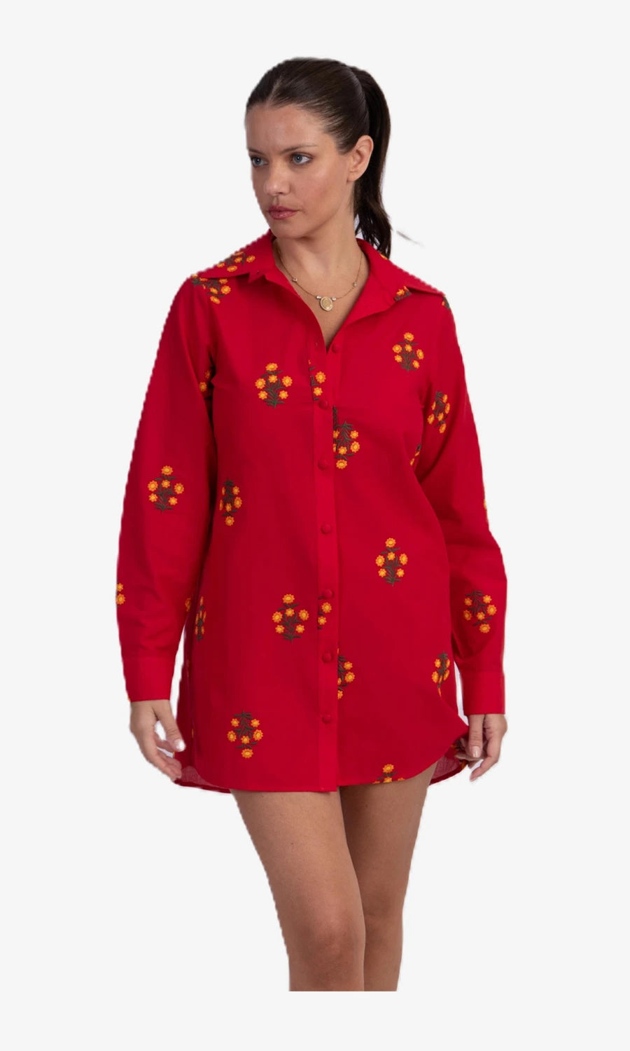 CAMISÃO CURTO DEISE VERMELHO