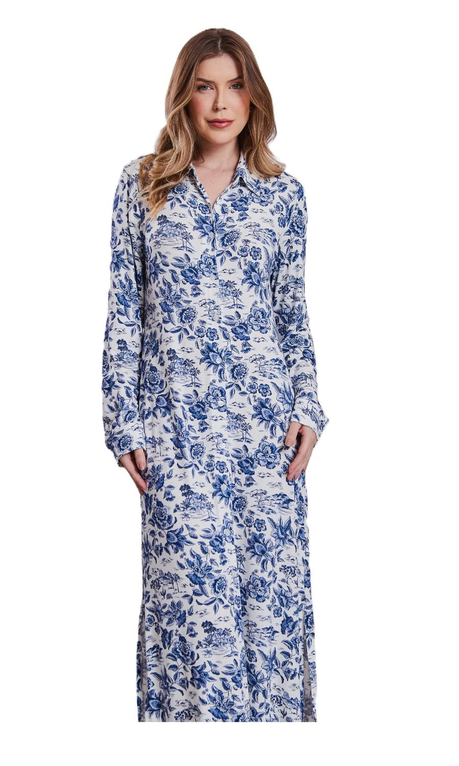 CAMISÃO LONGO POTICHE AZUL MARINHO