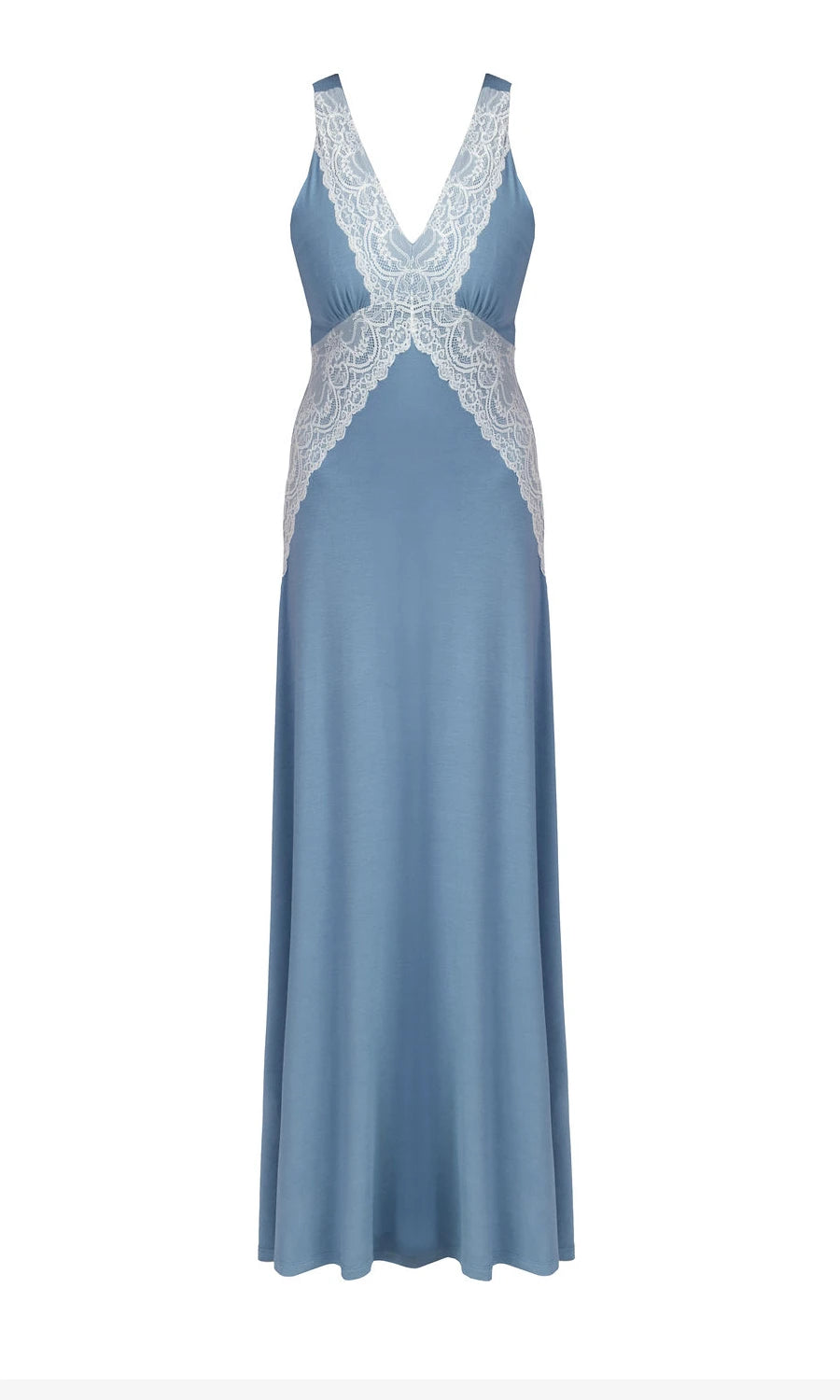 CAMISOLA  LONGA OUR LINE AZUL PORCELANA
