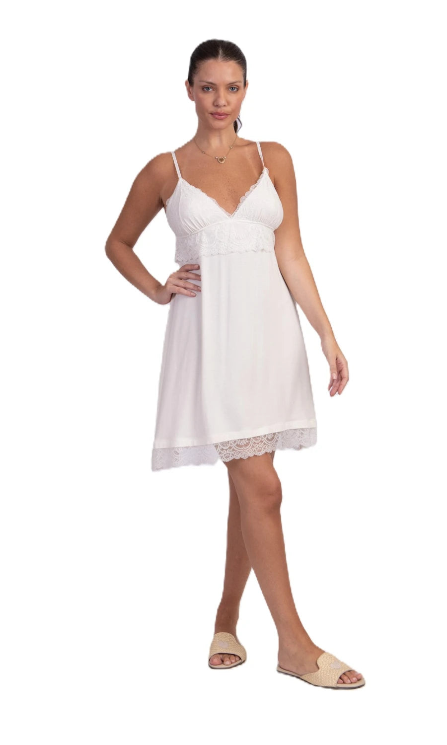 CAMISOLA CURTA OFF WHITE