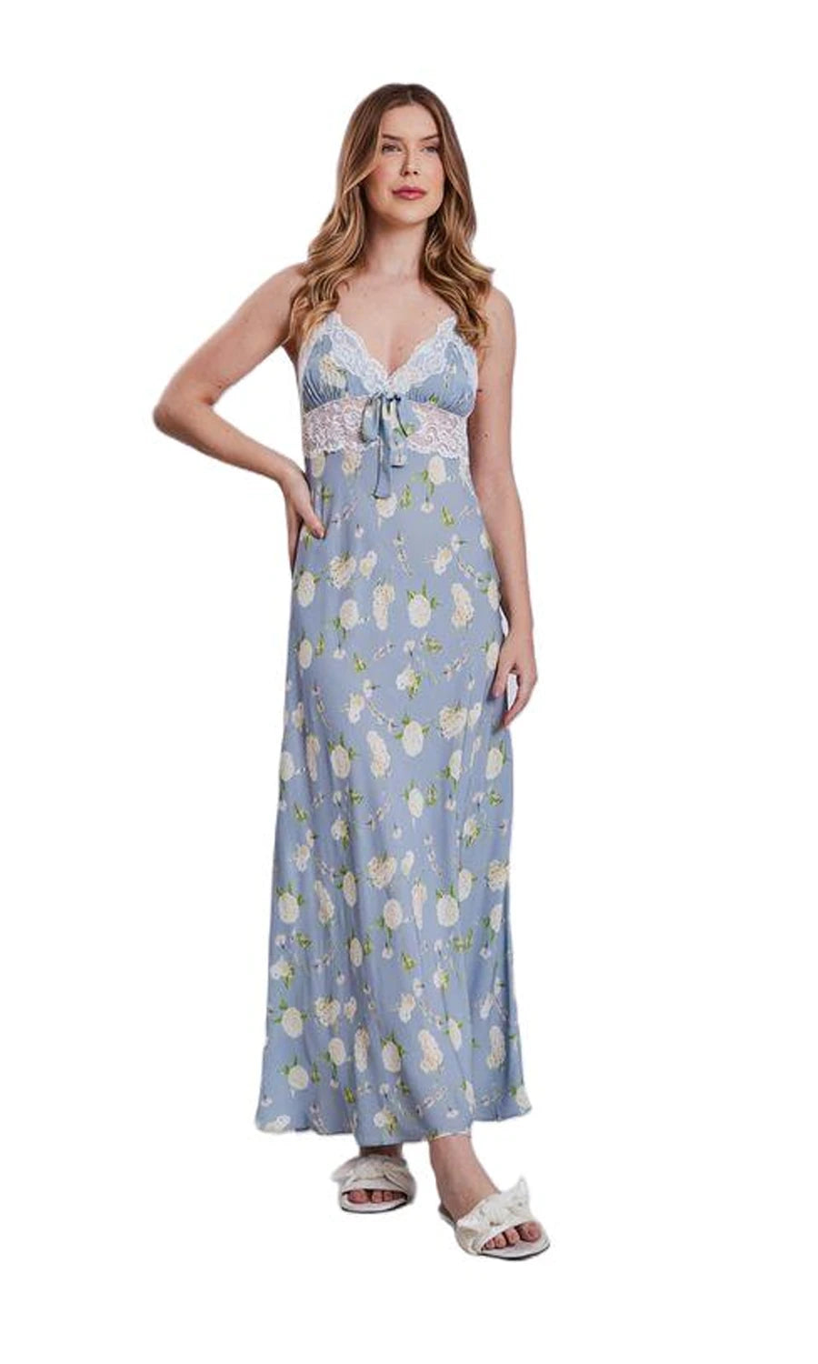 CAMISOLA LONGA IRIS AZUL CARIBE