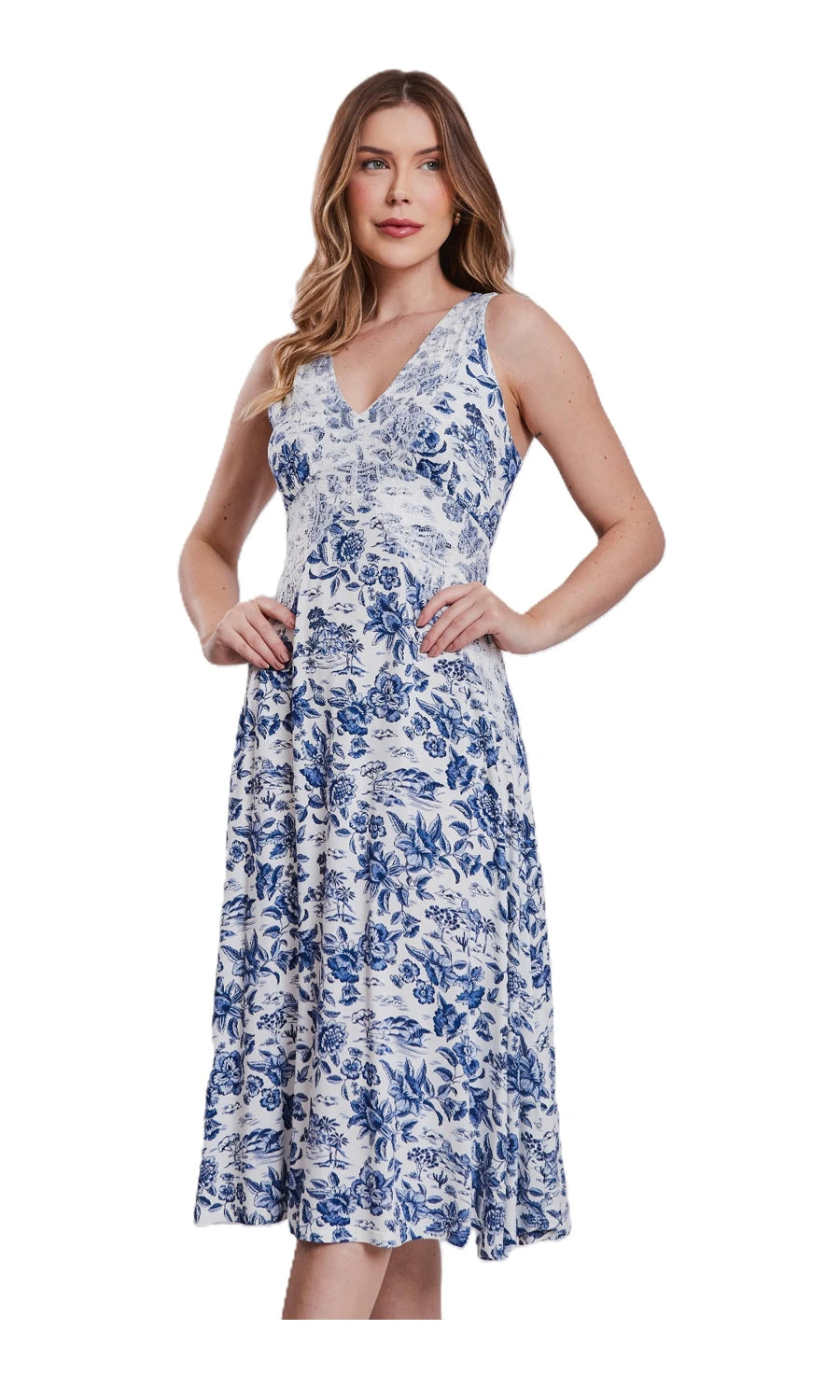 CAMISOLA MIDI POTICHE AZUL MARINHO