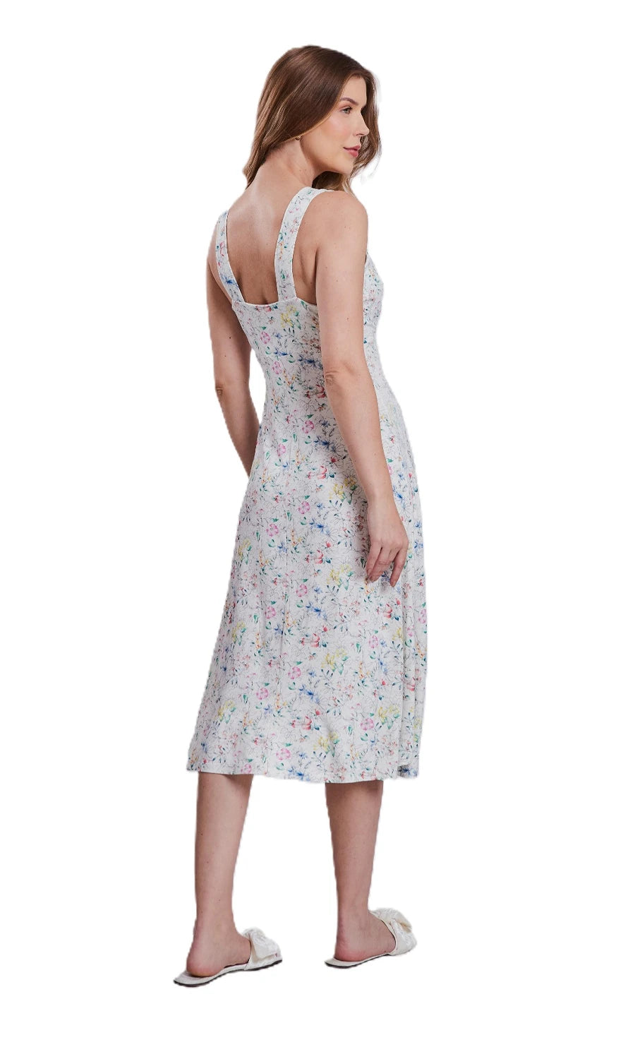 CAMISOLA MIDI WOTER COLOR OFF WHITE