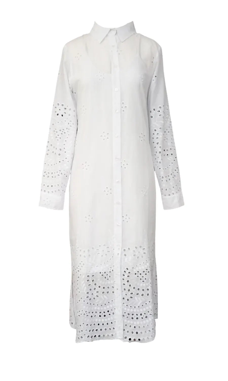 CHEMISE LAISE LONGO BRANCO