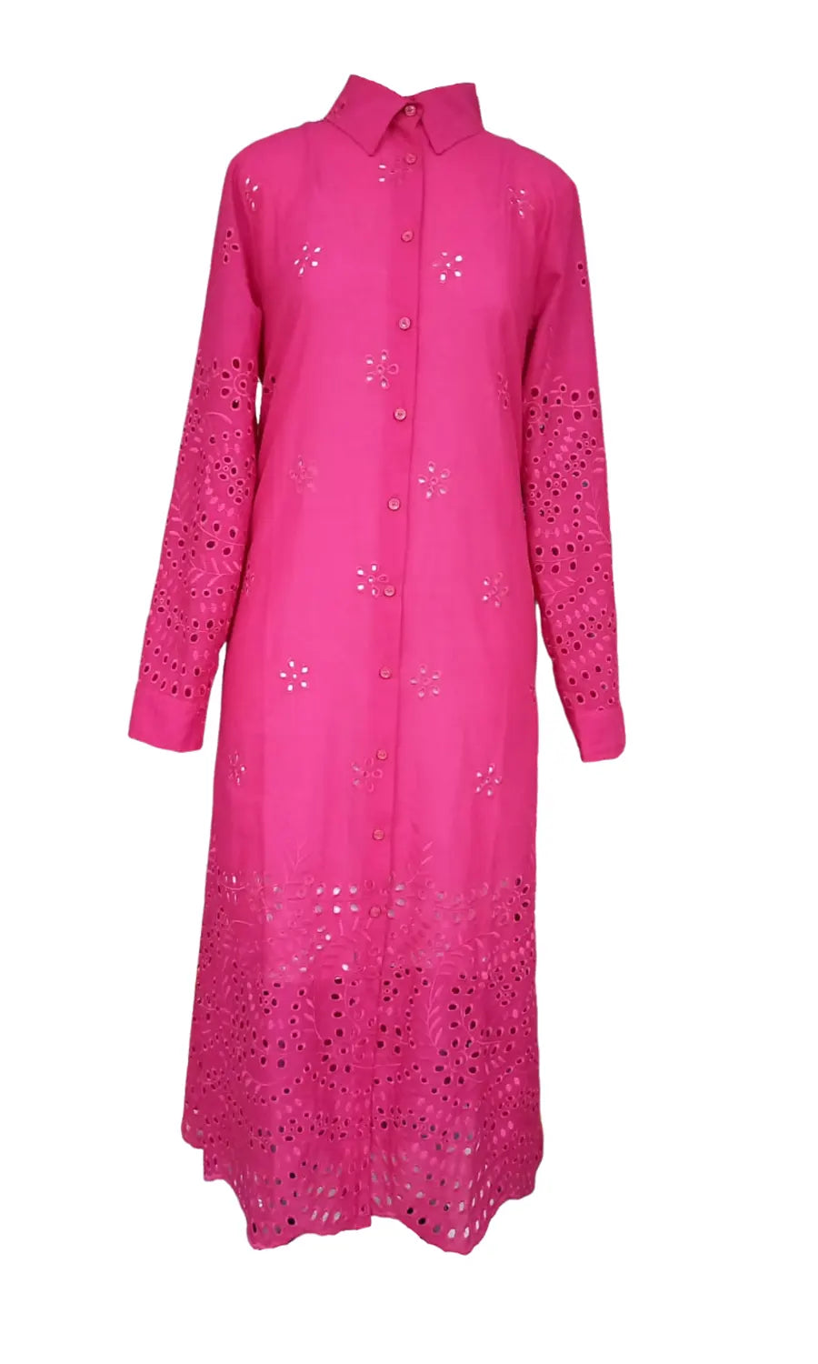 CHEMISE LAISE LONGO PINK