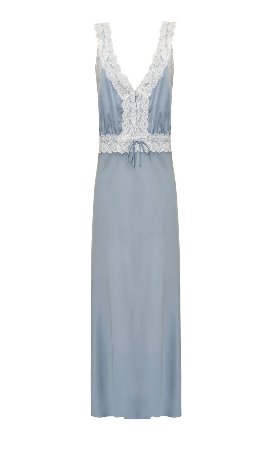 Conjunto Robe Camisola longo New Classic  Azul Claro