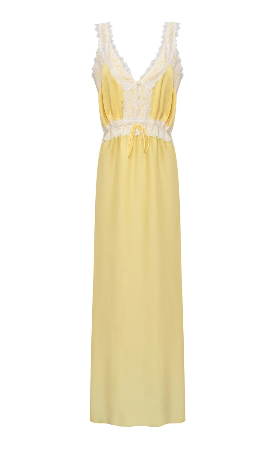 Conjunto Robe Camisola longo New Classic Amarelo