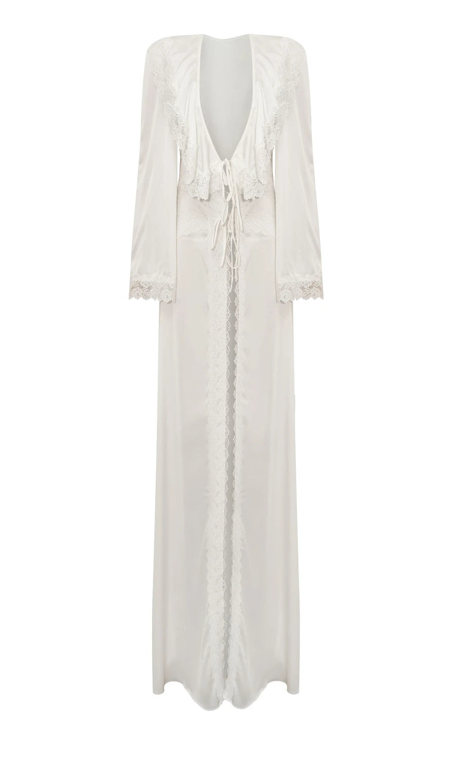 Conjunto Robe Camisola Longo New Classic Off White