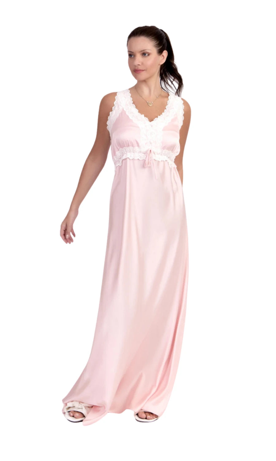 Conjunto Robe Camisola Longo New Classic Rose