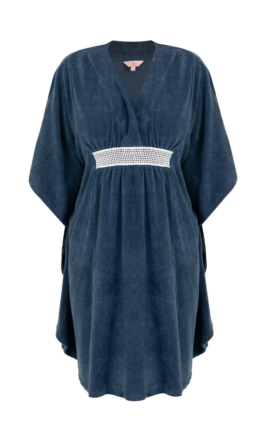 Kaftan Curto Klint Atoalhado Azul Marinho