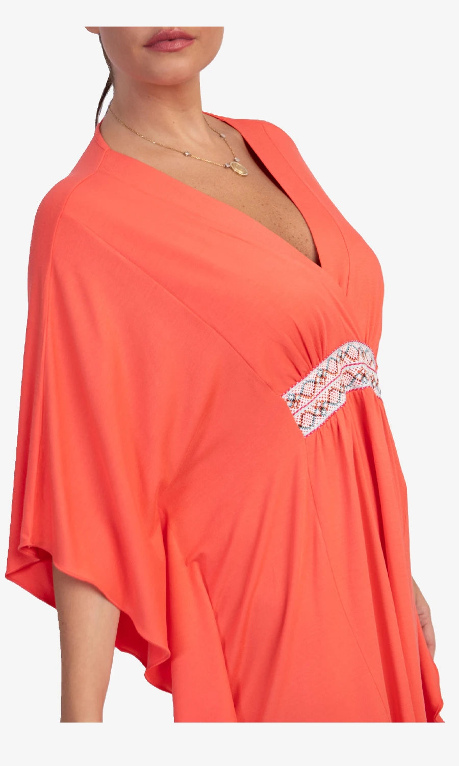 Kaftan curto Marie Coral