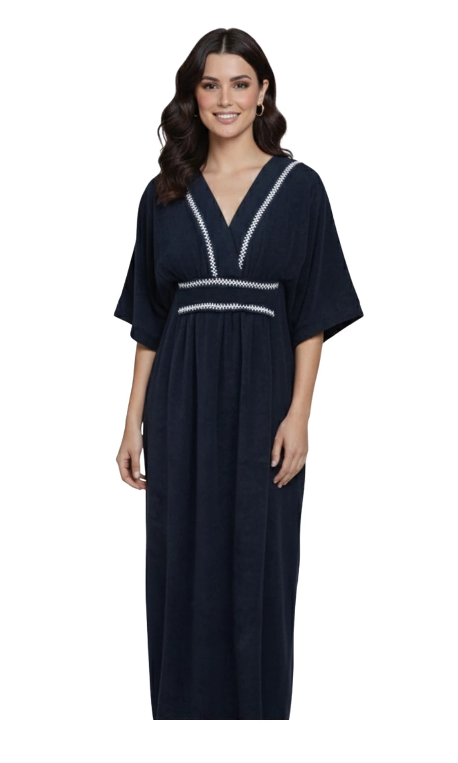 KAFTAN LONGO ATOALHADO KLINT 1025 PRETO