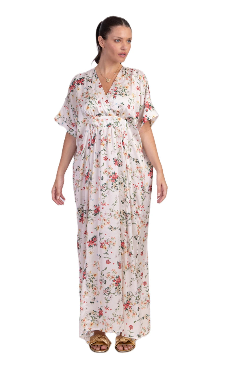KAFTAN LONGO JOLIE 2024 OFF WHITE