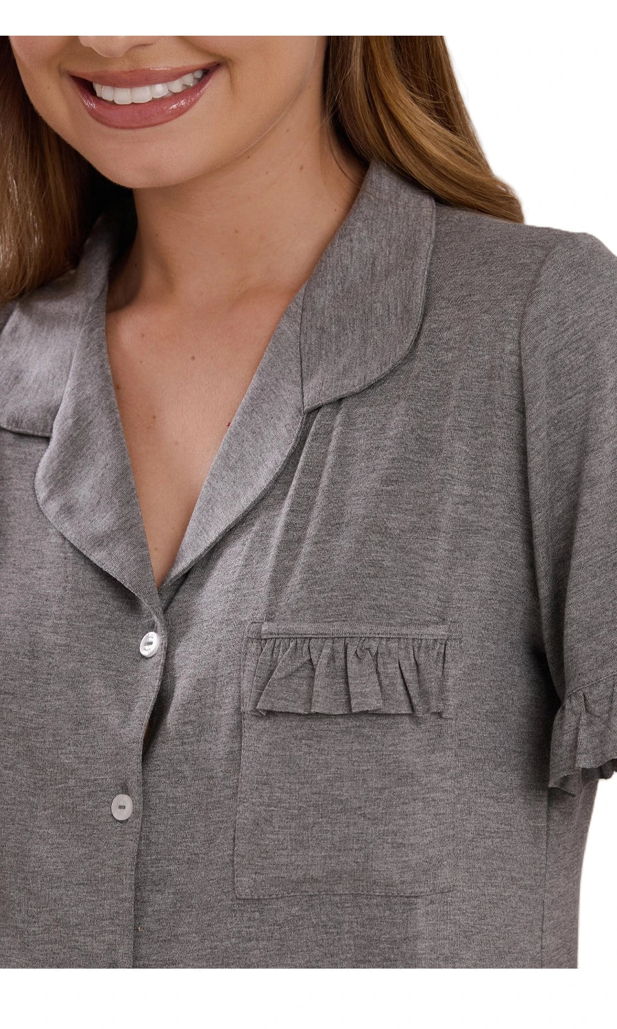 PIJAMA CURTO NEW BASIC 1025 MESCLA ESCURO