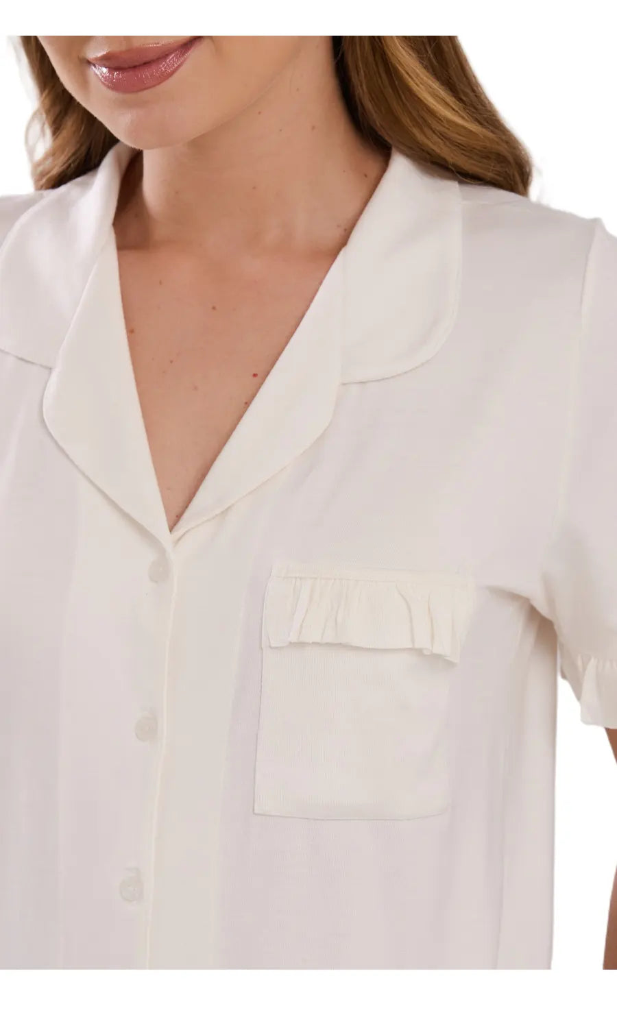 PIJAMA CURTO NEW BASIC 1025 OFF WHITE
