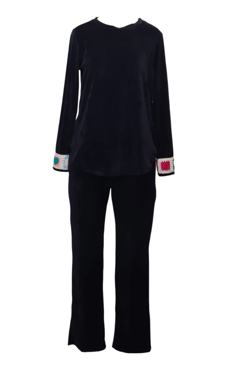 Pijama Longo Flix Plush Preto