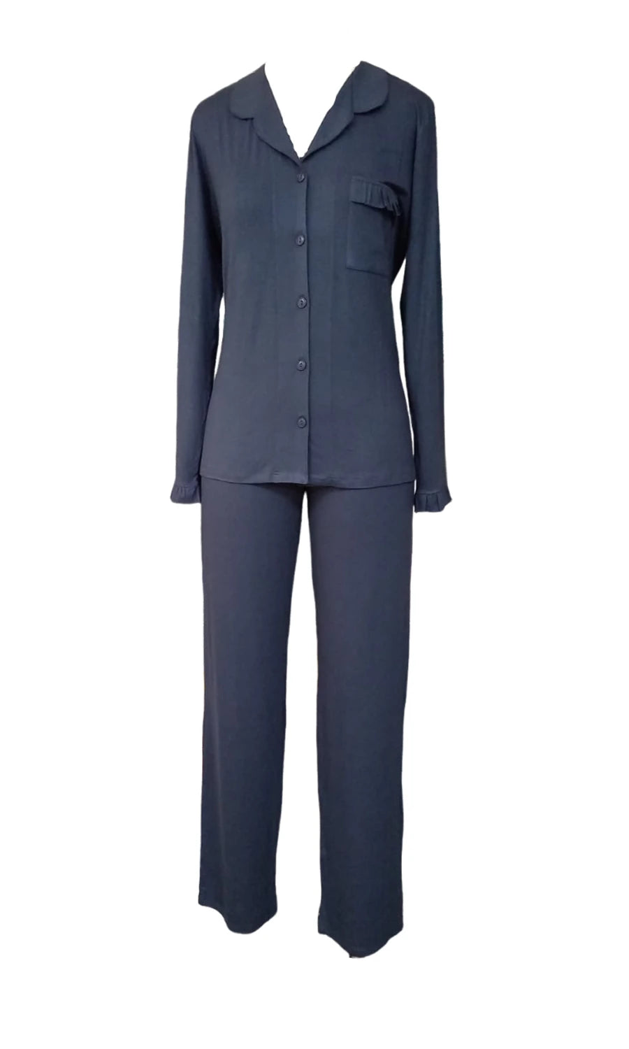 PIJAMA LONGO NEW BASIC 1025 AZUL MARINHO
