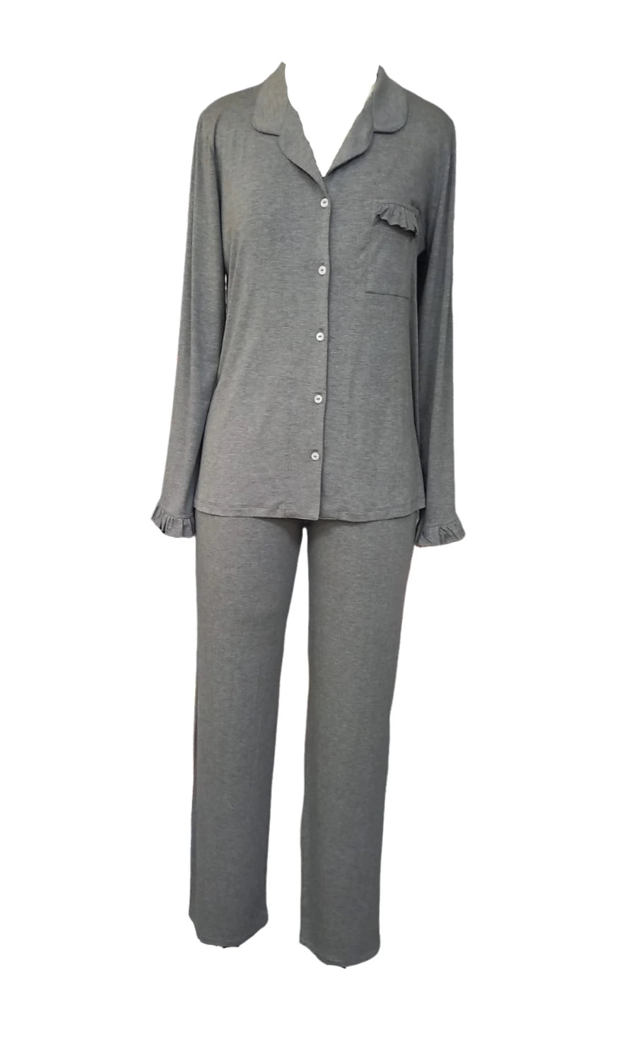 PIJAMA LONGO NEW BASIC 1025 MESCLA ESCURO