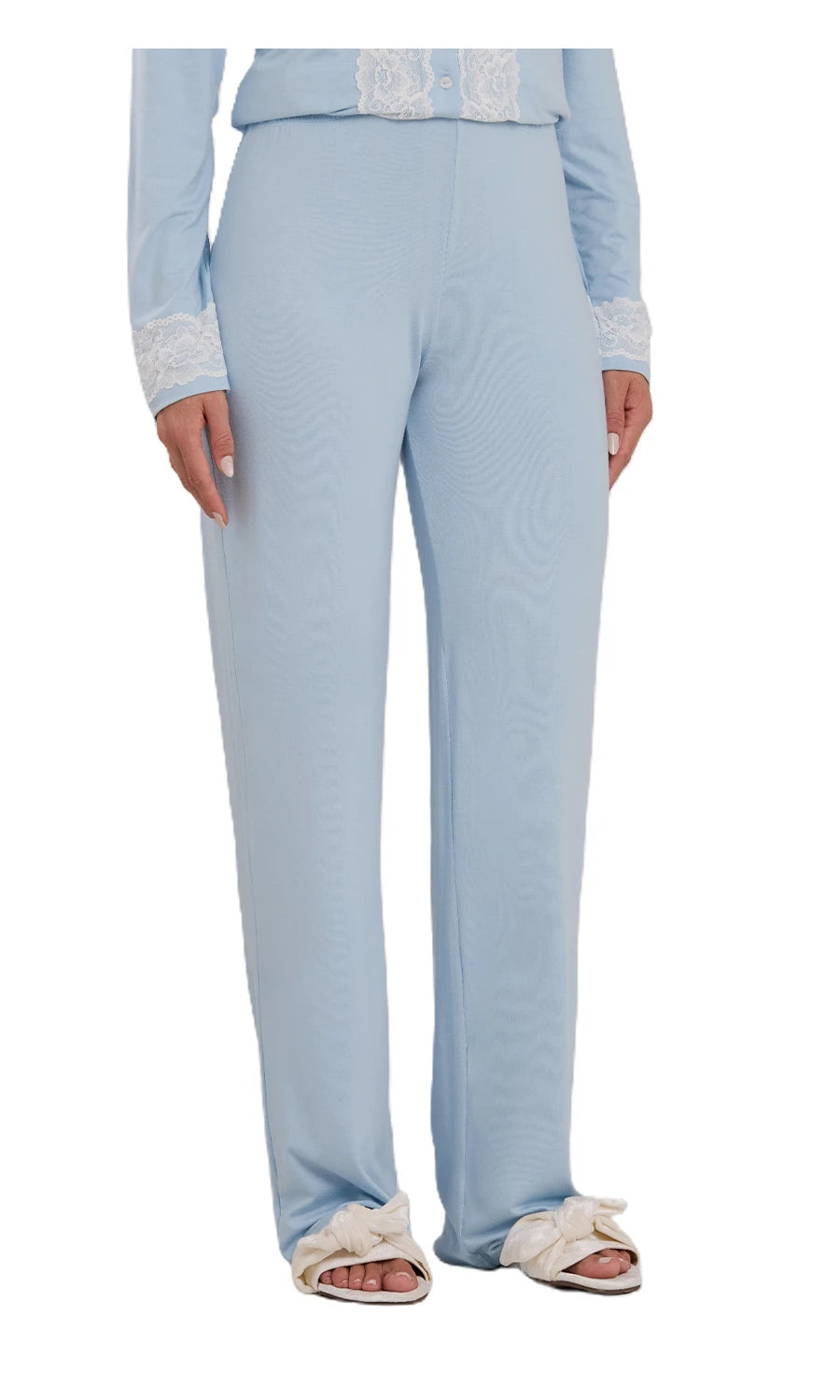 PIJAMA LONGO NEW ETERNITE 1025 AZUL CELESTE