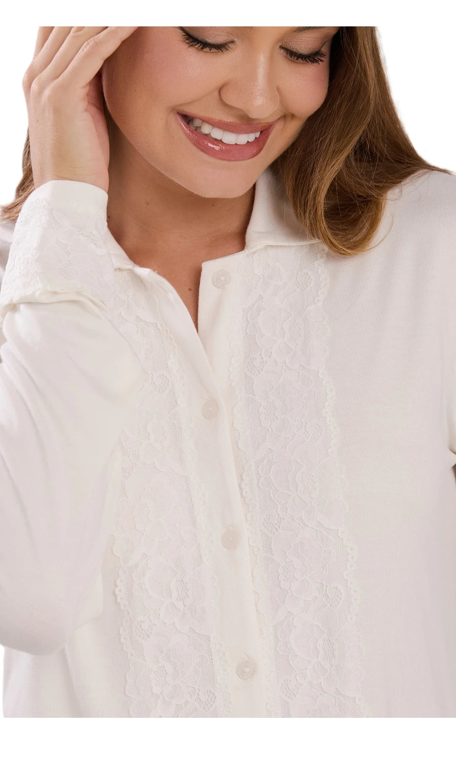PIJAMA LONGO NEW ETERNITE 1025 OFF WHITE
