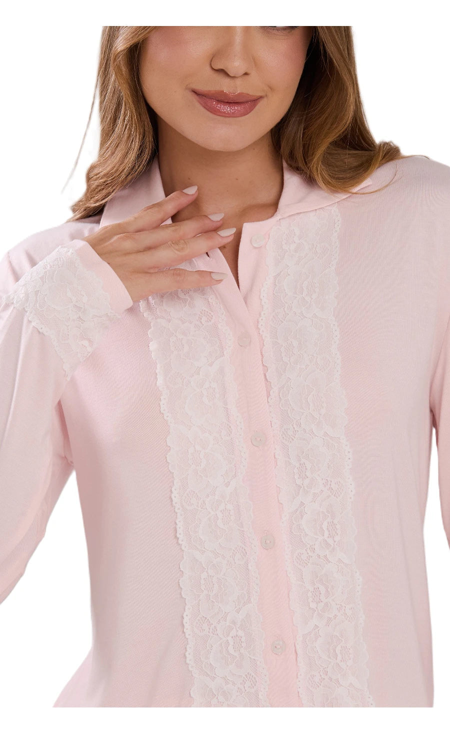 PIJAMA LONGO NEW ETERNITE 1025 ROSA SOVERTE
