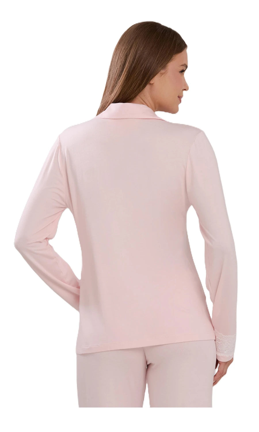 PIJAMA LONGO NEW ETERNITE 1025 ROSA SOVERTE