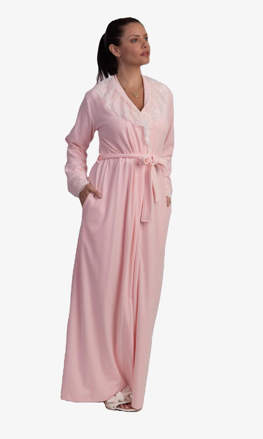 Robe Longo Flix Plush Rosa