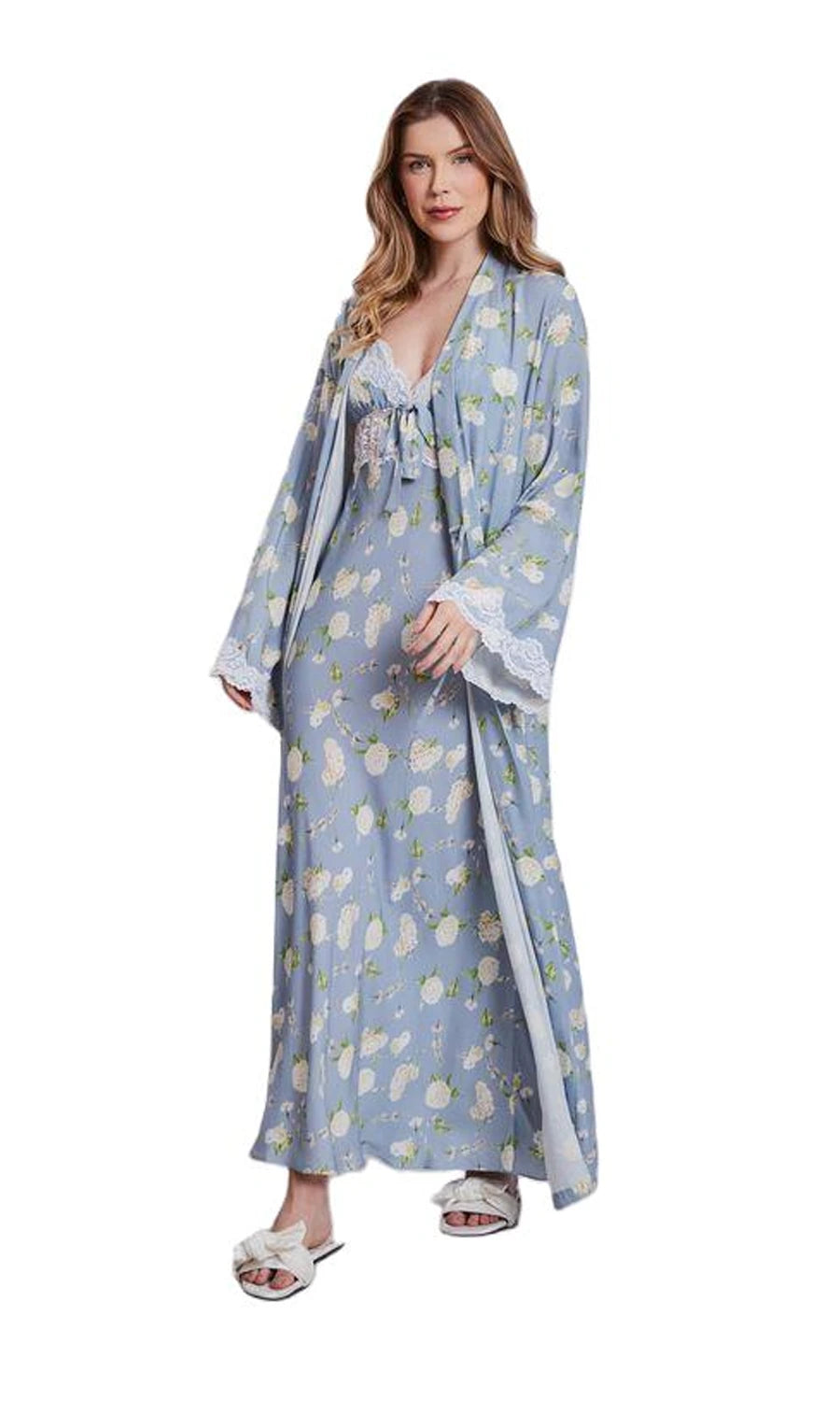 ROBE LONGO IRIS AZUL CARIBE