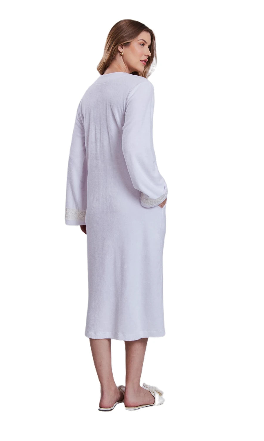 ROBE MIDI ATOALHADO KLINT 1025 BRANCO