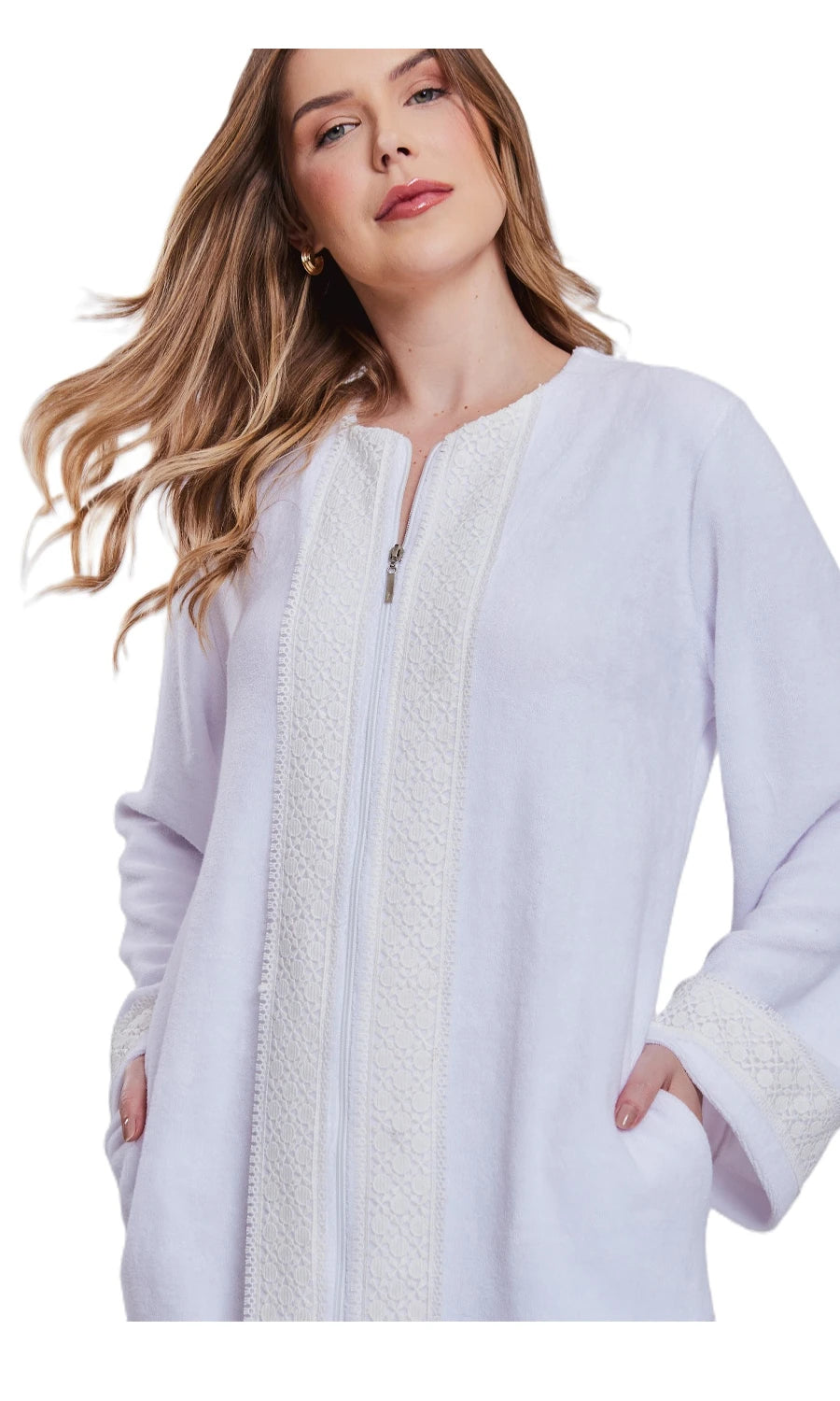 ROBE MIDI ATOALHADO KLINT 1025 BRANCO