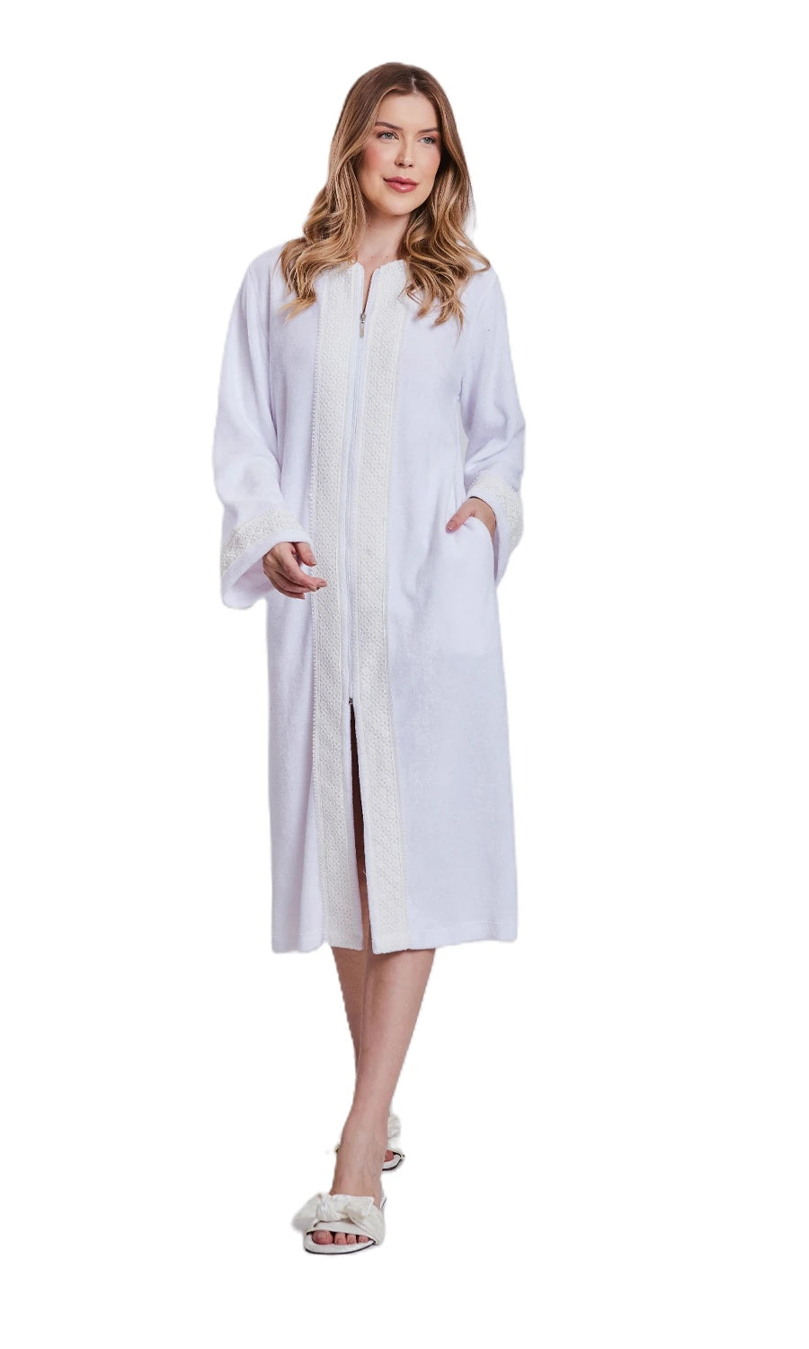 ROBE MIDI ATOALHADO KLINT 1025 BRANCO