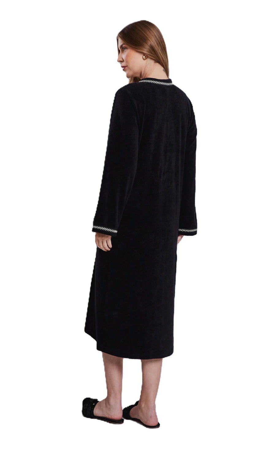 ROBE MIDI ATOALHADO KLINT 1025 PRETO
